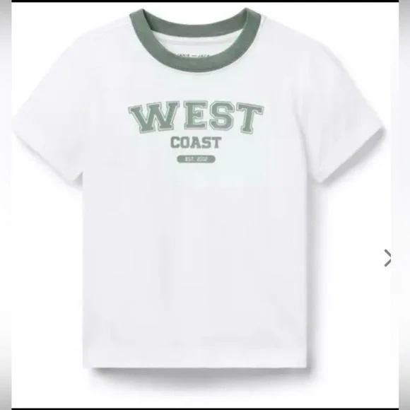 NWT- Janie and Jack West Coast Tee with Green Accents - Picture 2 of 5